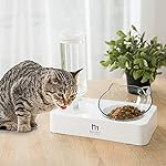 Marchul Tilted Cat Food Bowl with Feeding Mat, Raised Cat Bowls for Food and Water, Food Feeding Dishes for Cats and… - Image 2