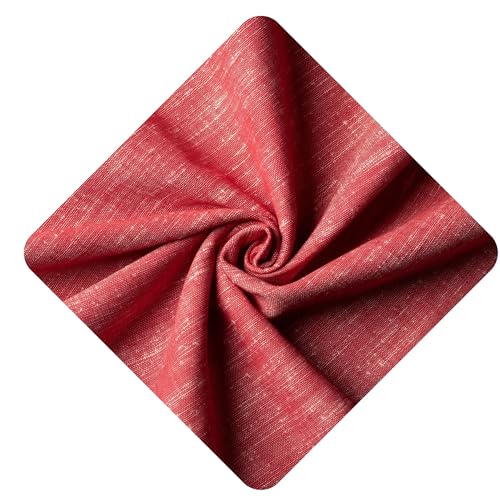 Image of Unstitched Cotton Fabric for Men and Women - Light Weight Trending Self Pattern Khadi Cotton Fabric Material (3.5 Meter, Pink)