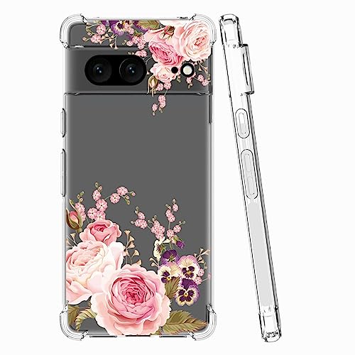 Coque Pixel 7 incassable et fine résolvant le risque de rayures avec style floral - 2