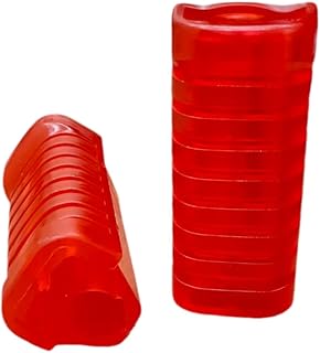 دواسة فرامل مضادة للانزلاق من خليط السيليكون للموتوسيكلات (أحمر)