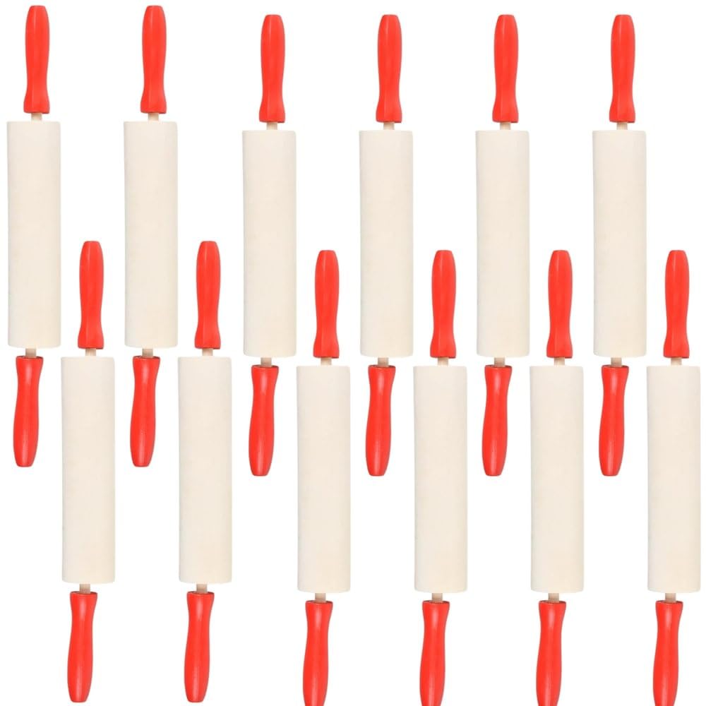 Rhode Island Novelty - Mattarello a forma di isola (confezione da 3), 19 cm, colore: Marrone