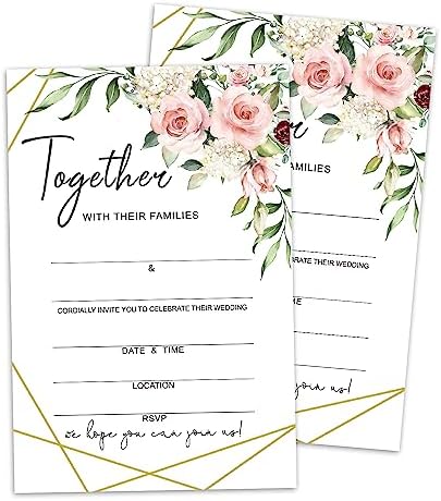 WwongxianB Set Of 25 Wildflowers Advice Cards - 4x6 Inch Fill-in Guest Book Cards For Weddings, Showers, Retirement - View #5