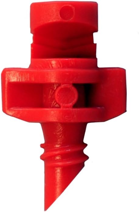 60 Pack RED xGarden 180 Degree Micro Sprayer Fan Jet - For Hydroponic and Aeroponic Misters and Cloners