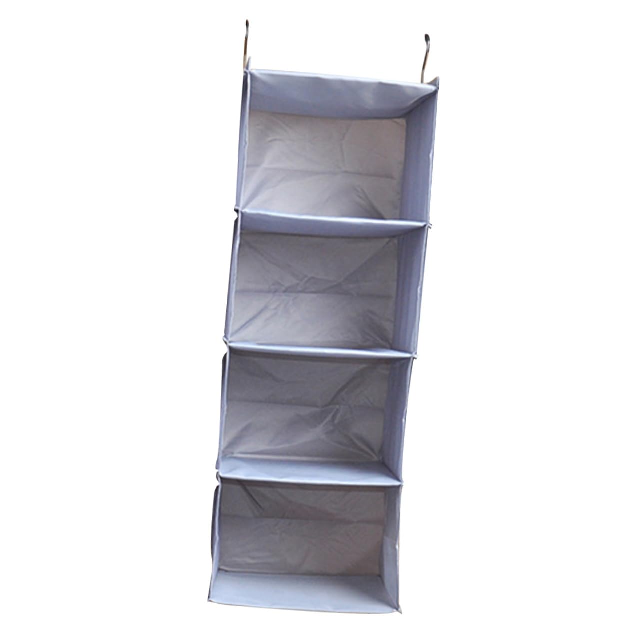 Amosfun Borsa Organizer per Armadio Sospesa in Poliestere 4 Livelli Grigio