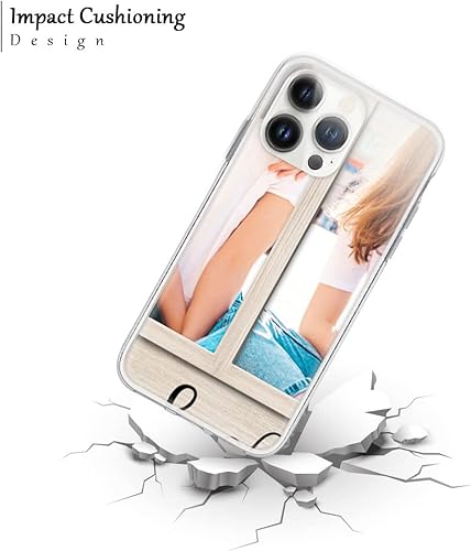 Miniatura 7 de CUBICER Fundas personalizadas para teléfono con foto de mejor amigo, texto personalizado, transparente, impermeable, funda protectora para regalos