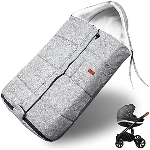 Baby Footmuff, Stroller Cosy Toes, Velvet Lining, Universal Warm and Waterproof in Winter Pushchair Fitting, Sleeping Bag for Baby Carriage Pushchairs Prams Buggys Cover