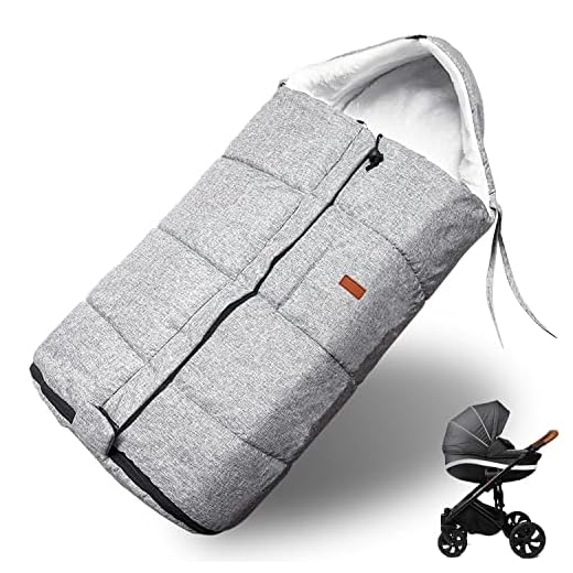 Saco de Dormir Para Bebé Funda, Sacos Para Sillas de Paseo, Saco Silla Paseo Universal, Invierno Saco de Silla de Paseo, para invierno Impermeable y Fría resistente al viento