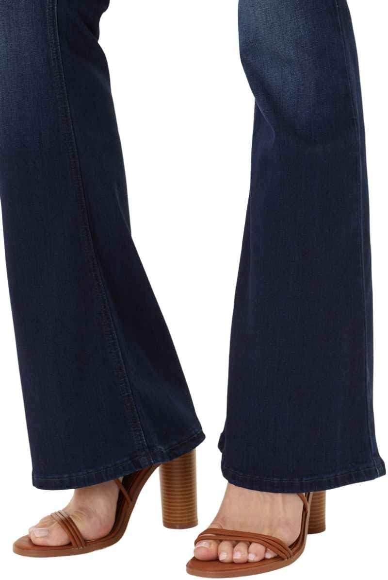 Kan Can Women's Mid Rise Flare Hem Jeans - Image 5