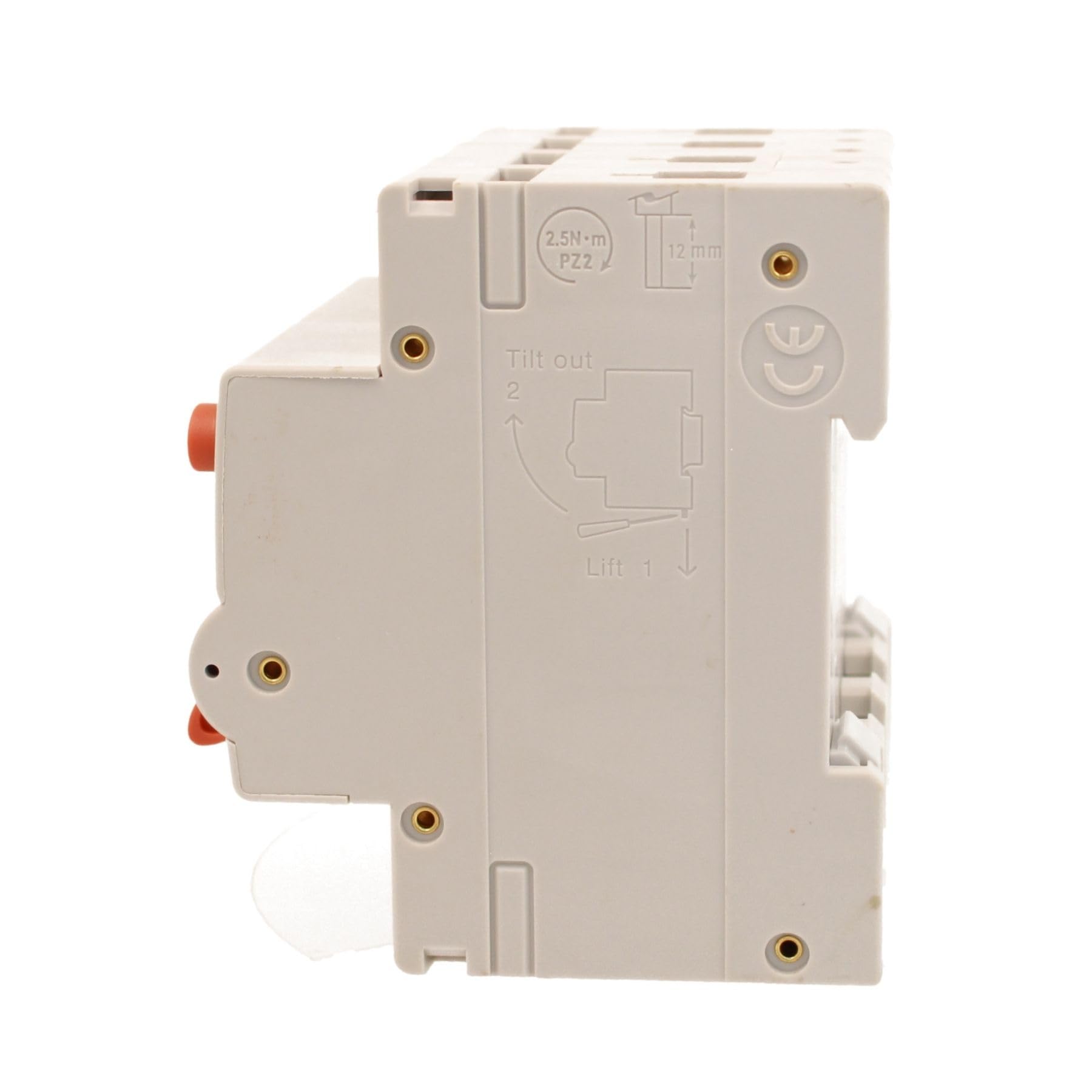 A2ZWORLD Interrupteur magnétothermique différentiel triphasé, type A 300mA, RCBO Classe A 4P C20 20A, courbe C 3P+N 6000A, occupe 4 modules DIN, AC 400V IP20
