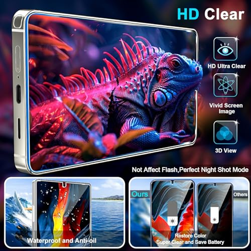 Image of 3 Pack Privacy Screen Protector for Samsung Galaxy s25 ultra Tempered Glass + 2 Pack Camera Lens Protector, True 25Anti Spy, Military Grade Shatterproof, 9H+ Hardness, Auto Alignment Frame 6.9 inch