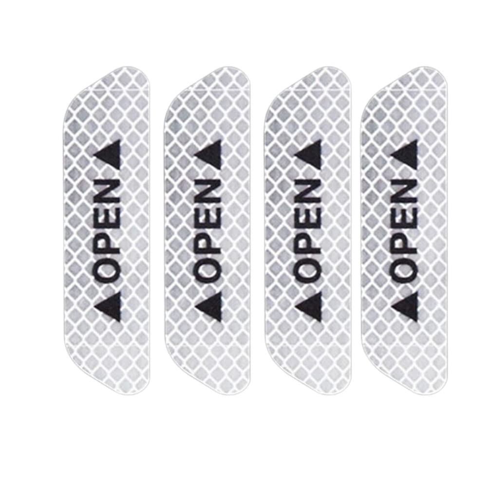 Durvient.com® Car Door Reflective Warning Sticker (Silver)