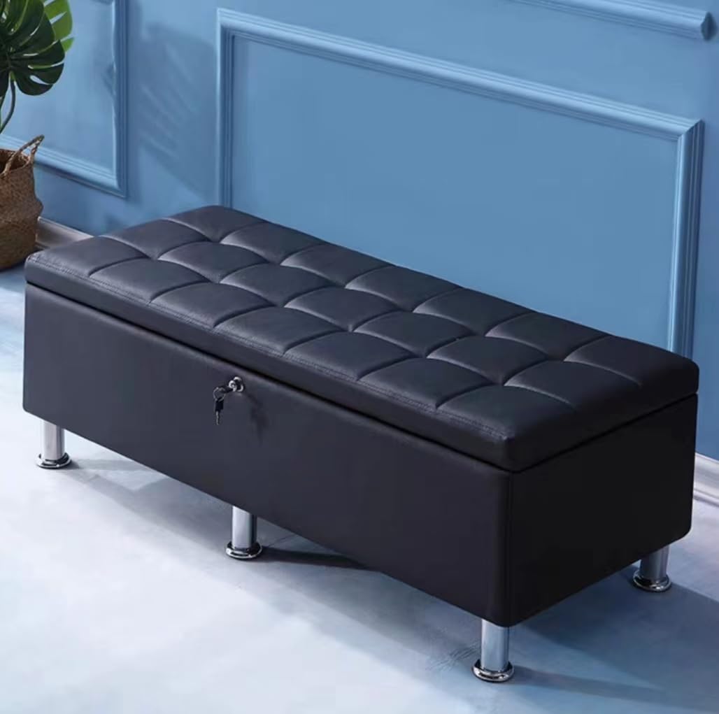 Amazon.co.jp: AIYI HOME 収納ベンチ 大容量 鍵/脚付き ソファベンチ