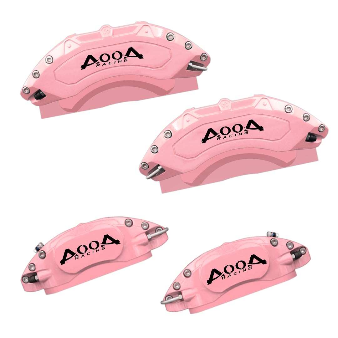 Amazon.com: AOOA Aluminum Pink Caliper Covers Black Character Fits