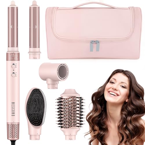 Image of MESCOMB Hair Dryer Brush, 5 in 1 Professional Hot Air Styler, 110,000 RPM High-Speed
