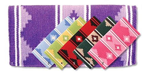 Mayatex Pony 24" X 24" New Zealand Wool Apache Saddle Show Blanket (Purple)
