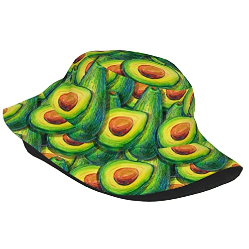 Avocado Bucket Hat Fashion Sun Cap Packable Outdoor Fisherman Hat For Women And Men Teens Beach Caps Fishing Cap #TOP1
