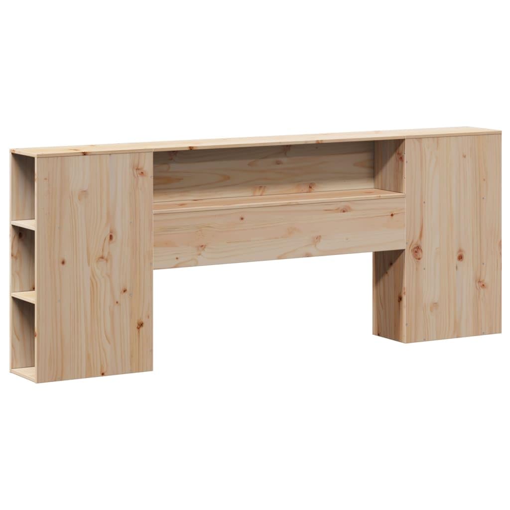 vidaXL Kopfteil, Bettkopfteil mit Stauraum, Freistehend Betthaupt für Holzbett Doppelbett, Holzkopfteil Bettzubehör Schlafzimmer, 180cm Massivholz Kiefer