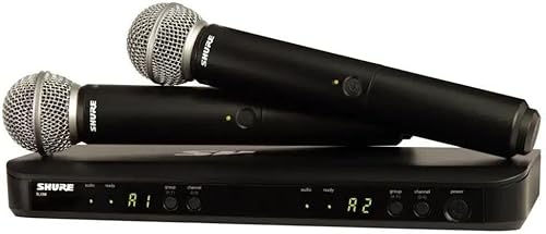 Miniatura 22 de Shure - Sistema de micrófono inalámbrico UHF BLX288/SM58, para iglesia, karaoke, duración de la batería de 14 horas, rango de 300 pies, (2)