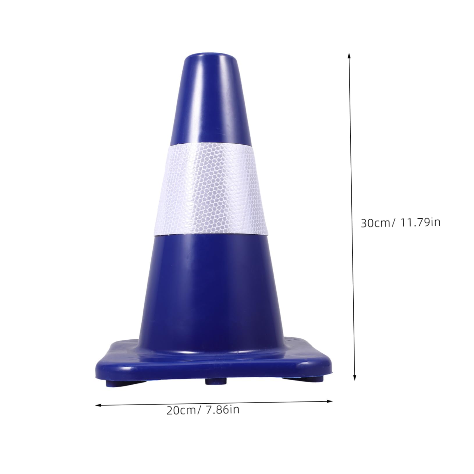 Alipis Cone di Plastica Riflettore Coni di Sicurezza in Pvc per Parcheggio Stradale Coni di Pericolo Ponderati per Strade Parcheggi e Campi Sportivi