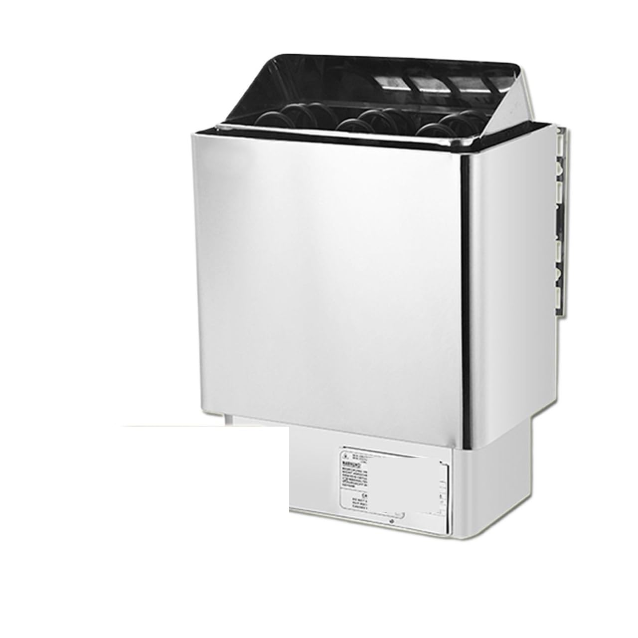 Heimsauna, Schwitzsaunaofen mit interner Steuerung und externer, Trockendampfofen, gewerblicher Haushalt, kleine Trockendampfmaschine aus Edelstahl Sanfter Dampf(Knob,6W)