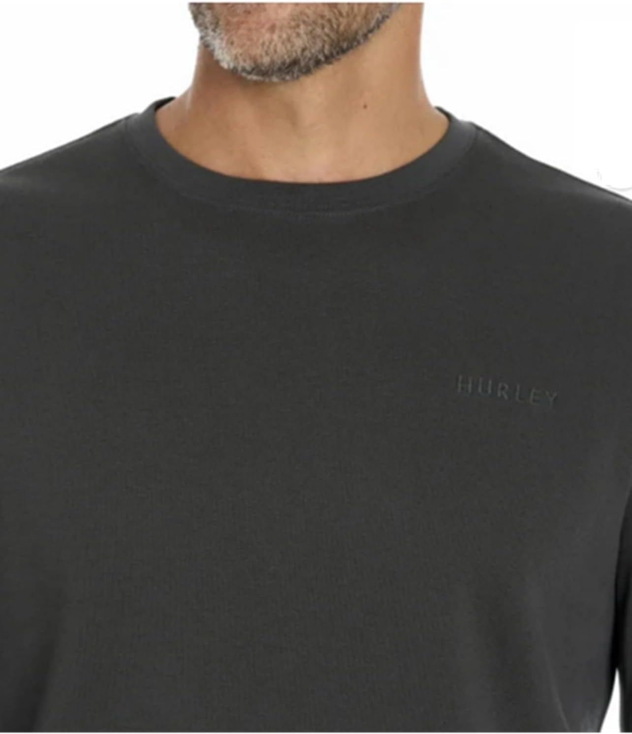 Hurley Men's Long Sleeve Crewneck Sweatshirt (US, Alpha, Medium, Regular, Regular, Gray) - Image 4