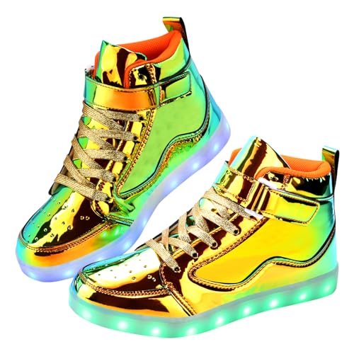 Image of Light Up Shoes Men Women LED Shoes USB Charging Adult High Top LED Sneakers Glow in The Dark Footwear for Dancing Party Festivals Festivals