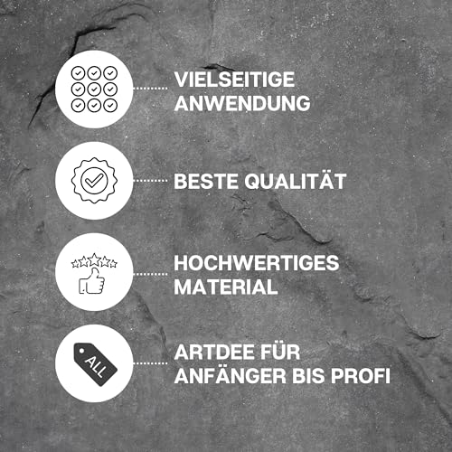 Speckstein Artdee Set 1,5kg mit Feilen und Raspeln für kreative Projekte