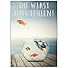Produktbild A4 XXL Abschiedskarte GOLDFISCHE mit Umschlag - Klappkarte für Kollegen zur Rente Pension Mutterschaft Verabschiedung Ruhestand Karte von BREITENWERK