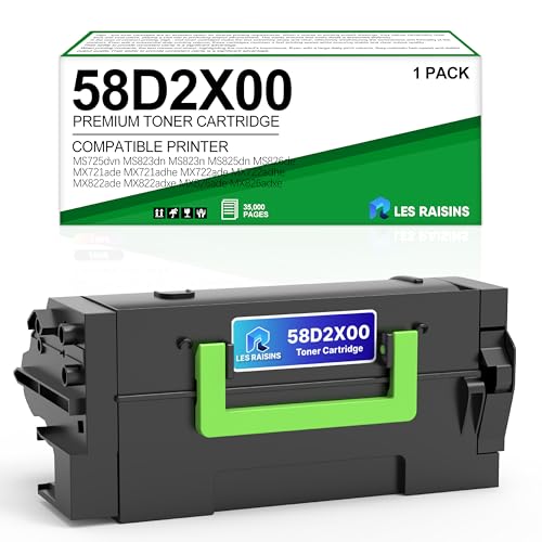 Toner 58D2X00 longue durée pour résoudre le problème de remplacement Lexmark