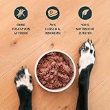 PRIMOX® Fleischmecker Hunde-Nassfutter | Getreidefrei | 70% Fleisch & Innereien | Made in Germany & 100% Natürlich | Omega-3 für Haut & Fell | Gluten- & Laktosefrei (Pferd, 6x800 g)