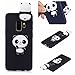 Produktbild Ostop Hülle für Samsung Galaxy S9,3D Handyhülle Niedlich Karikatur Tier Schutzhülle,Weich Silikon Gummi Haut Abdeckung,Schwarz Panda Muster Schlank Passen Stoßfeste Schale