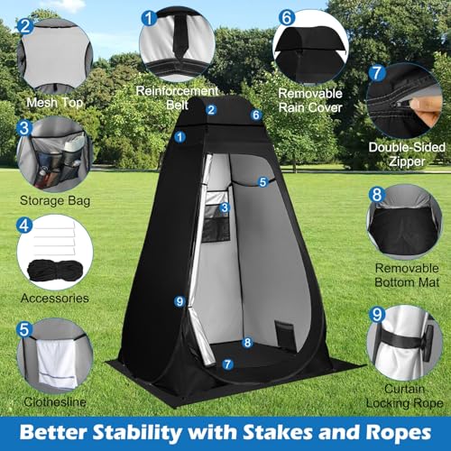 Pop Up Tent for Hiking, Fishing, Privacy Tent, Porta-Potty miniatura 3