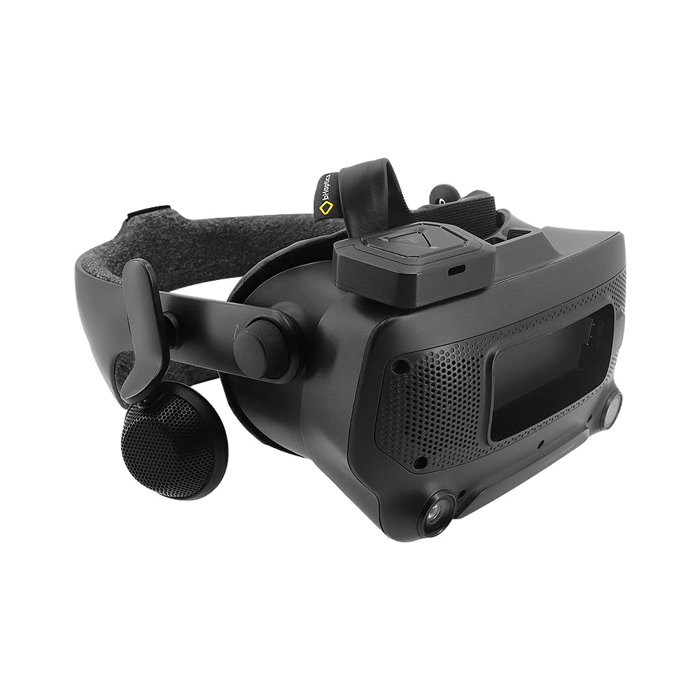 bHaptics TactVisor, copertura tattica facciale per VR, compatibile con Meta Quest 3/2, Valve Index, Rift S, Bluetooth 4.0, 4 punti di feedback, 8 ore di batteria, 23,4 x 10,9 cm
