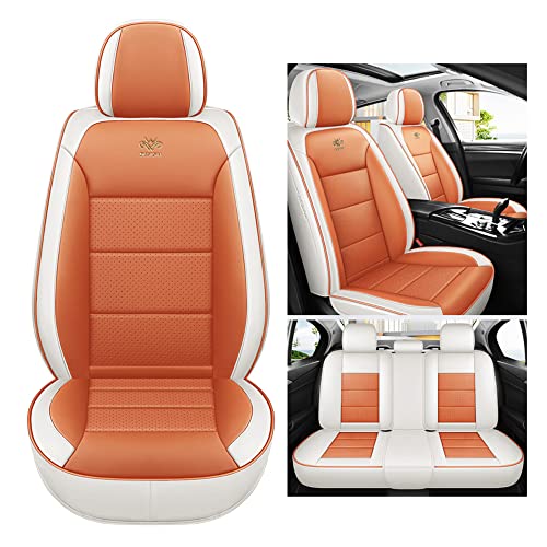 Housses de siège de voiture pour Land Rover Range Rover Defender Velar Sport orange universel