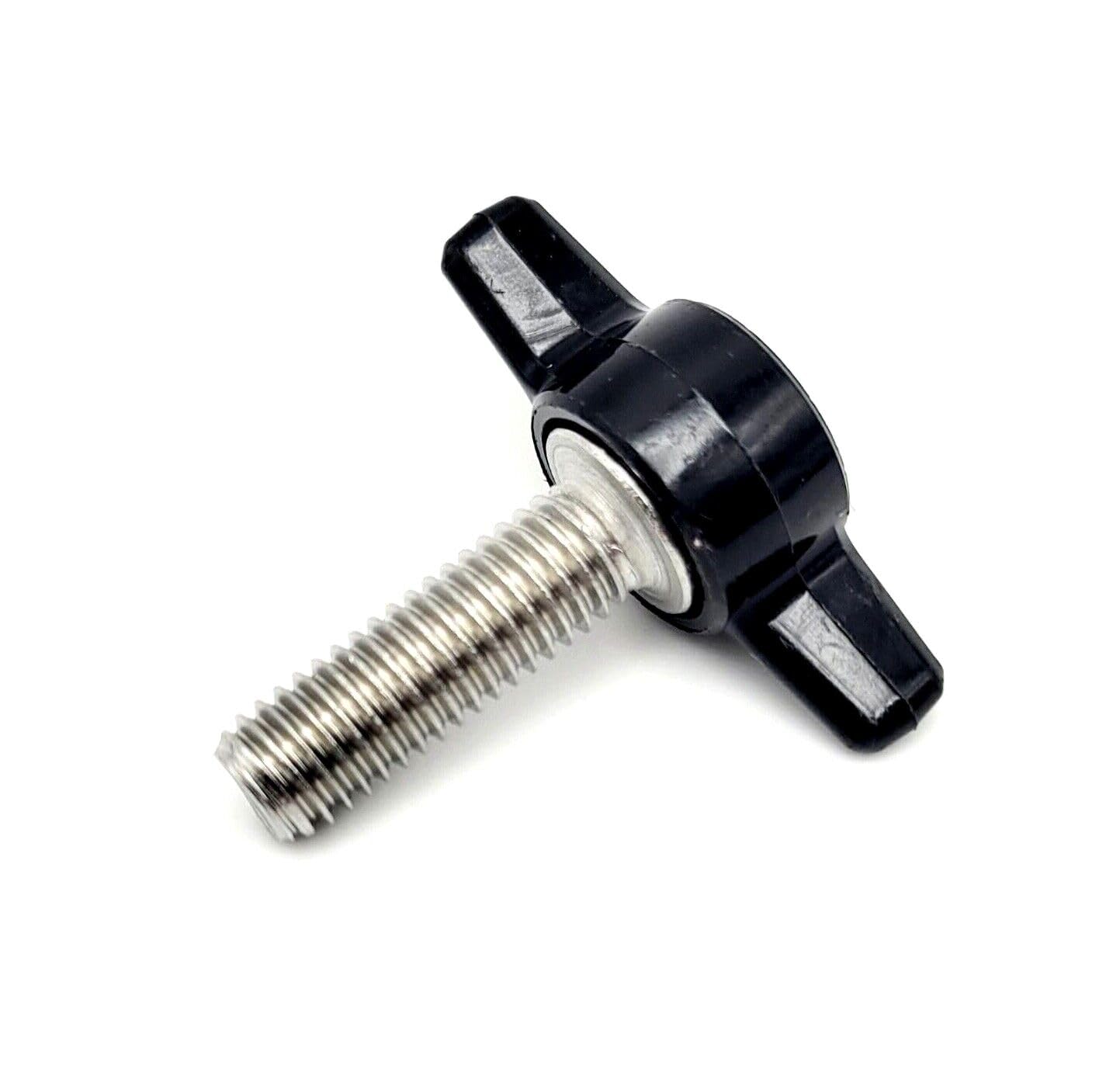 M8 x 25mm Thumb Screw T Bolts Black Clamping Tee Wing Knob Stainless 8mm Metric (Pack Size: 8 Pack)