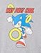 SEGA boys Sonic the Hedgehog 3-pack Tee Bundle, Sonic, Tails, Knuckle T Shirt, Red Heather Grey Royal, 7 US