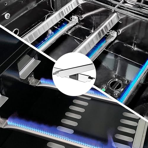 Image of Grill Replacement Parts for Charbroil Performance 2 Burner 463660021 463660421 463654022, Grill Parts for Char-Broil 463655621 463630021, Grill Burners Kit with Heat Plate, Crossover Tube, Igniter | Stainless Steel, with Crossover Tube, Igniter, Heavy Duty, Easy Install, Works Like New, Uniform Heating, Enjoy BBQ Time