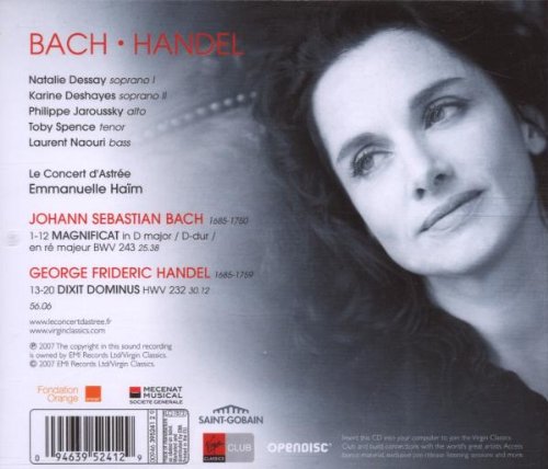 Emmanuelle Ha'M/Le Concert D`A - Handel. Dixit Dominus & Bach.
