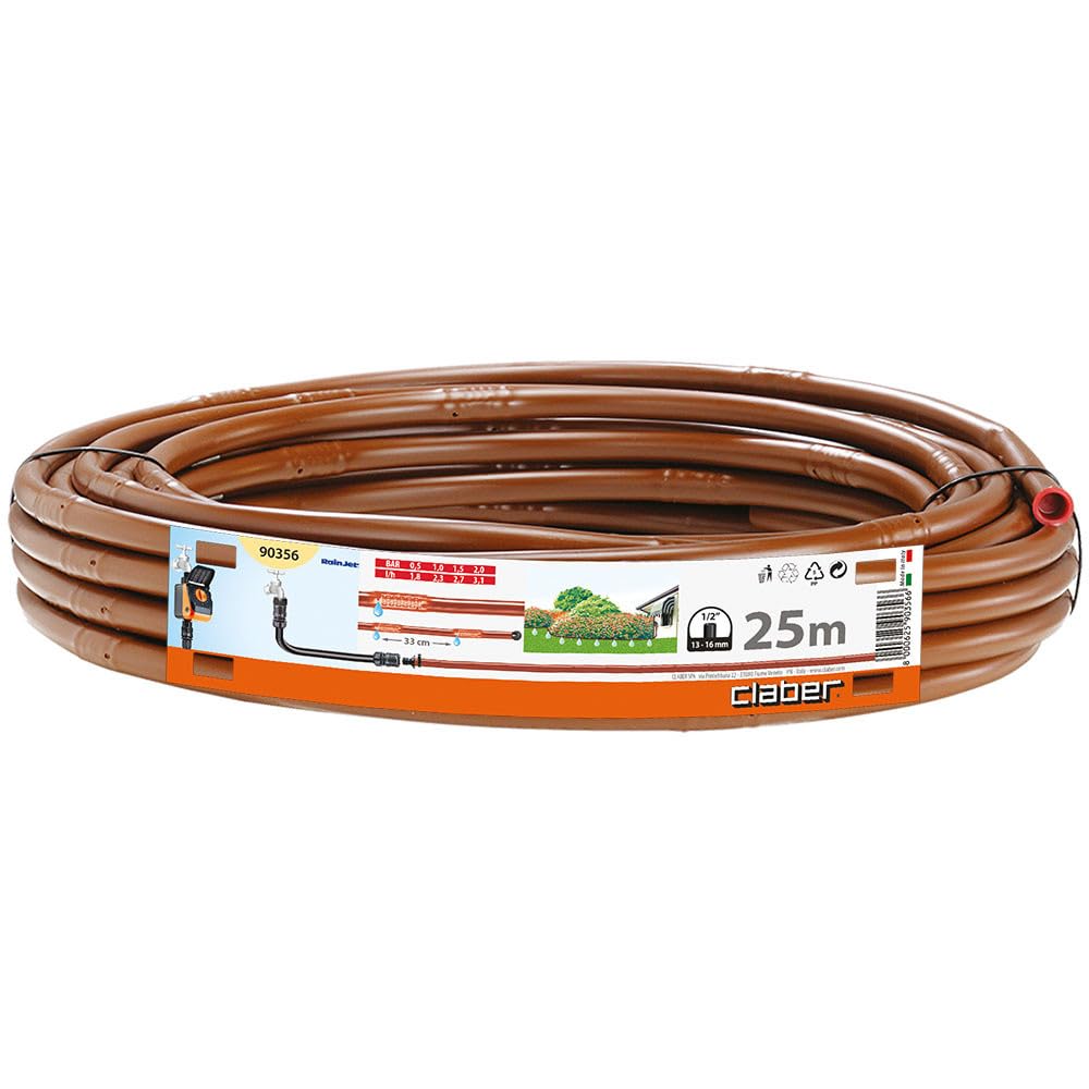 Claber Tuyau goutteur 13-16 25 m Brown arrosage goutte à goutte