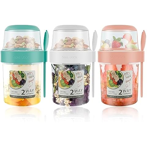PandaHug Reusable Overnight Oats Container Set Cover
