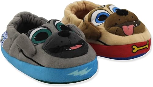 Miniatura 3 de Disney Puppy Dog Pals - Pantuflas Aline de felpa para niños pequeños y niños