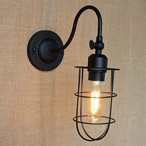 Iluminación pasillo dormitorio aplique jaula ajustable retro 2