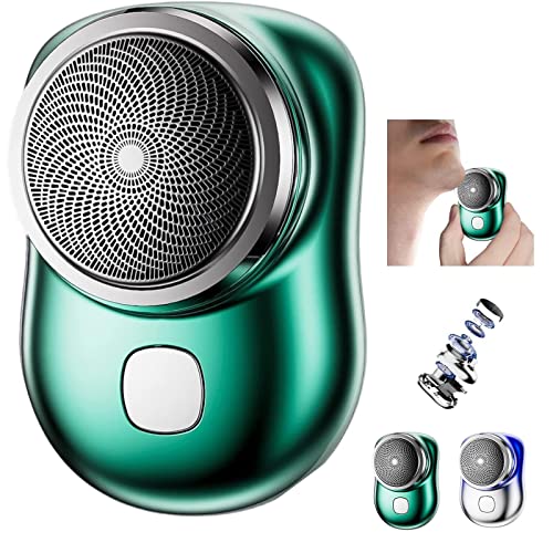 Mini Shaver Portable Electric Shaver, 2023 New Upgrade Portable Electric Shave, Magic USB Mini Shaver Electric Razor for Men, Easy One-Button Use Suitable for Home,Car,Travel and Gifts(Grey-R2)