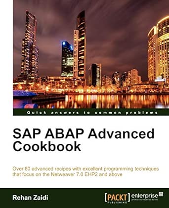 SAP ABAP Advanced cookbook-Wow! eBook