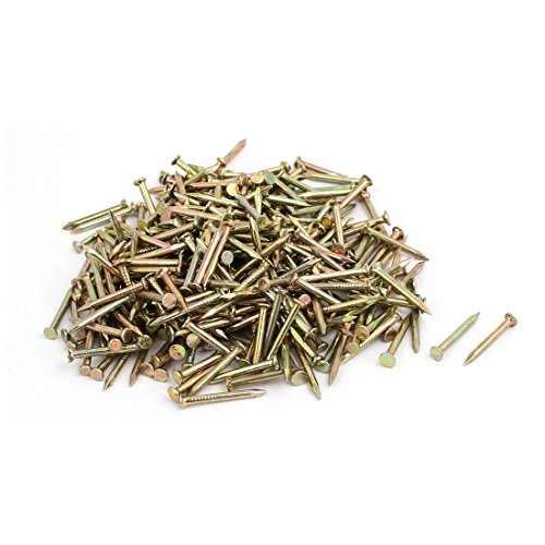 Aexit Fiber Concrete fastener Cement Wall Zinc Alloy Point Tip Wire Nails 20mm Length 500PCS Model:97as487qo84