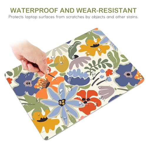 Image of DINKY Laptop Notebook Skin Sticker Soft Cover Decal Fits 13 13.3 14 15 15.4 15.6 inch Laptop Protector Netbook PC, Easy to Apply and Remove (Colorful Abstract Flowers)