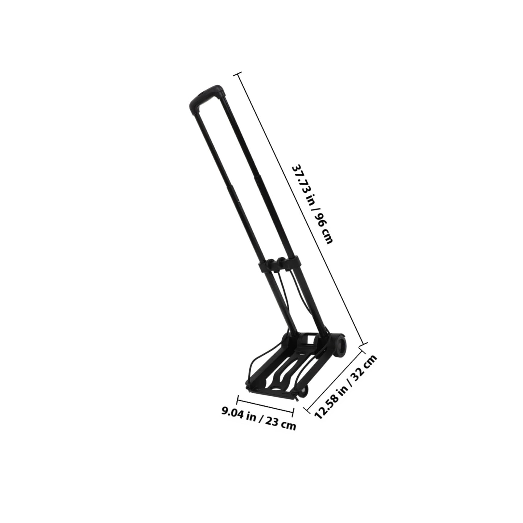 Carro de Compra Plegable Portátil Ruedas, Estructura Resistente de Hierro y Abs, Ligero y Compacto para Uso Diario y Viaje