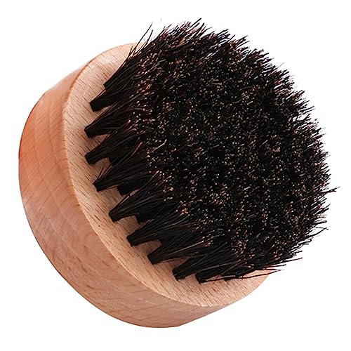 BESTYASH Bristle Beard Styling Tool with Wooden Handle Portable Beard Brush for Men Professional Facial Hair Grooming and Care for Travel and Everyday Use