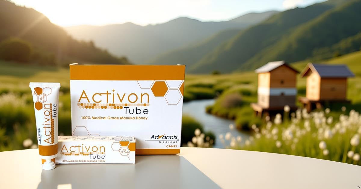 Activon Tubo 25g, 100% miel de manuka médica, 12-pack