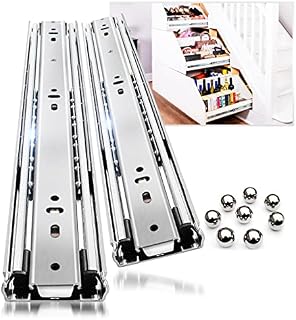 YENUO Heavy Duty Drawer Runners Slides Full Extension 300 350 400 450 500 550 600 650 700 750 800 850 900 950 1000 mm Ball Bearing Side Mount Rails Track Glides 50 kg 1 Pair